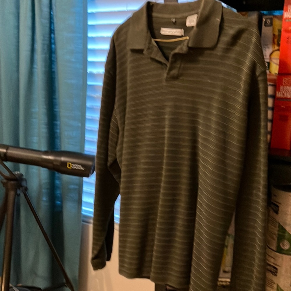 Geoffrey Beene men’s pullover shirt.